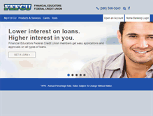 Tablet Screenshot of financialedufcu.com